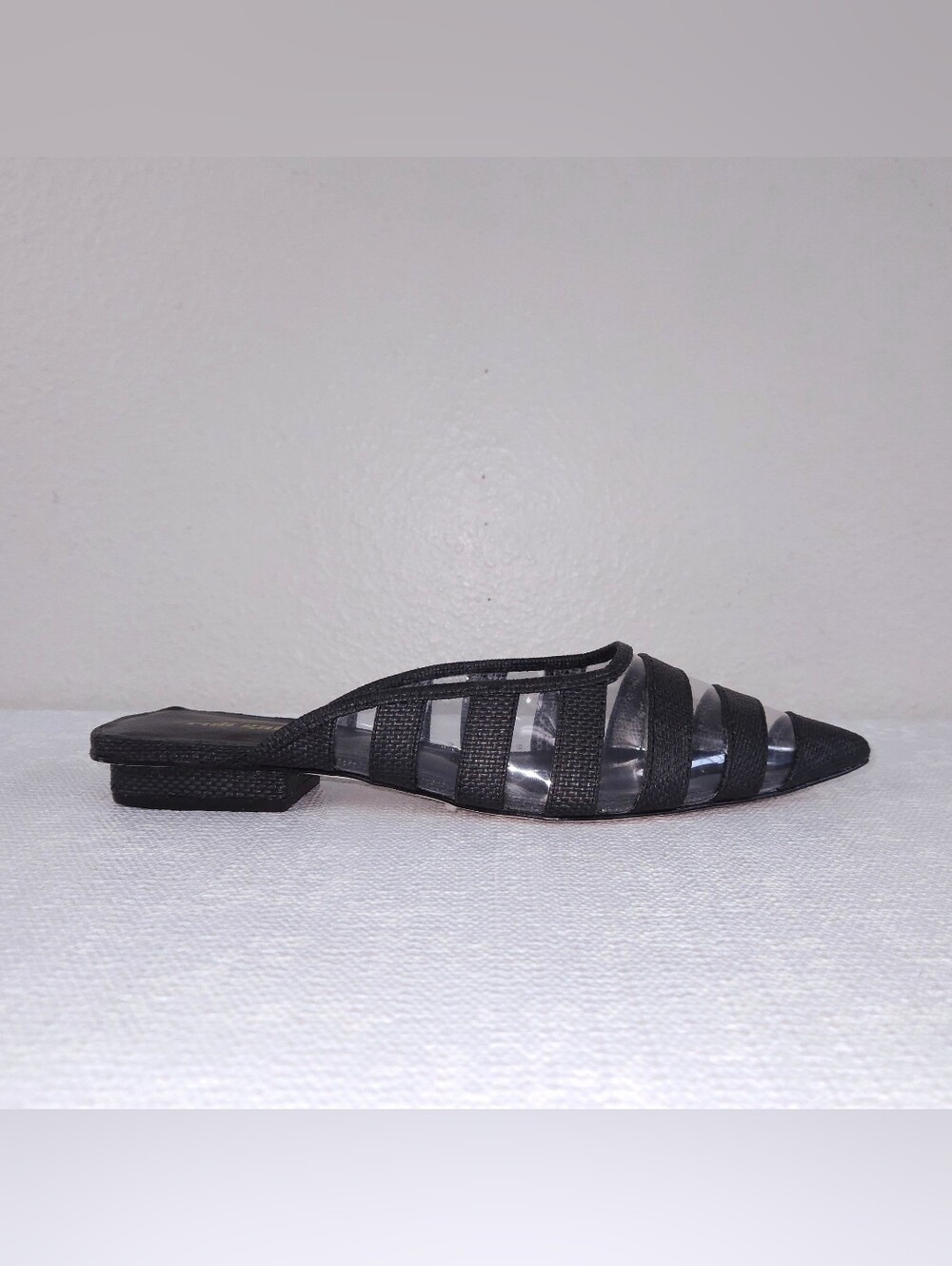 CULT GAIA Femi Mule Black Pointed Toe Slide Flats EU 39.5 - Picture 4 of 10